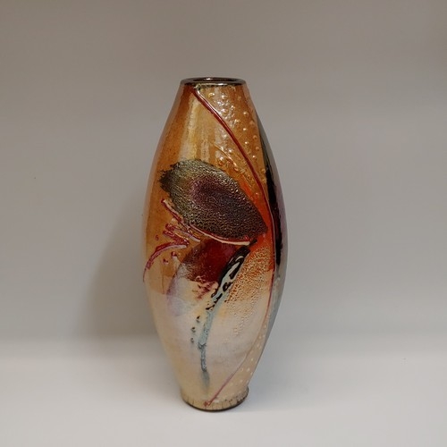 #220430 Raku Glitter Glaze 11.5x5 $42 at Hunter Wolff Gallery